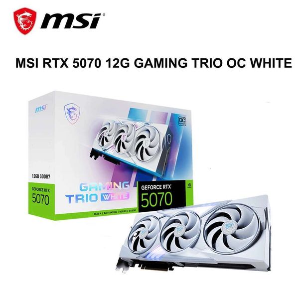 MSI RTX 5070 12G GAMING TRIO OC WHITE Graphics Card RTX 5070 GDDR7 12GB 192Bit GPU 2542 MHz 16-pin 28 Gbps Gaming Video Card