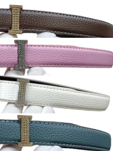 

Classic designer belt for women; smooth buckle with letters for Valentine's Day with box, Lavender