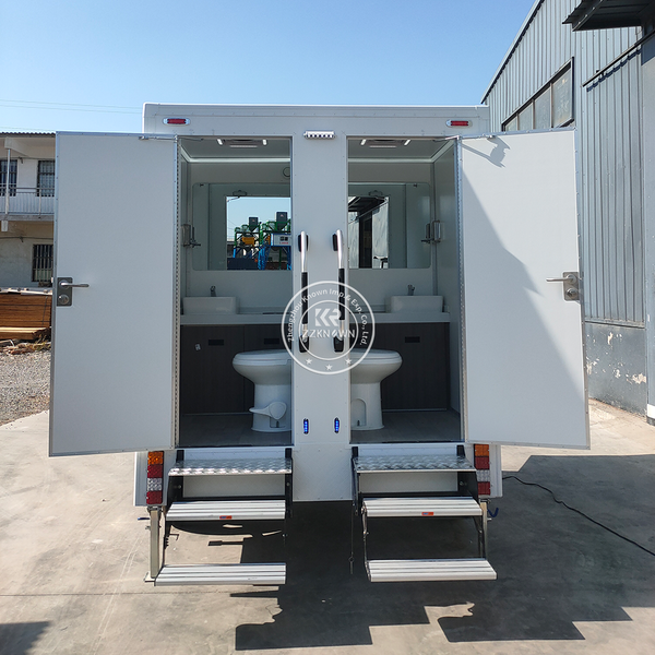 

Customized Portable Camping Portable Toilet Outdoor Restroom Bathroom Mobile Toilet Trailer With Equipment for Sale USA