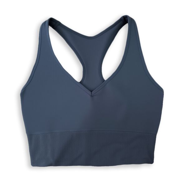 

tank top style stabilizer sports bra hides beautiful back can be worn for daily running, Black