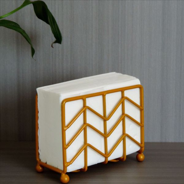 

Wrought iron style art minimalist tissue holder office desktop bedroom tissue box kitchen dining room office desk