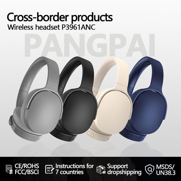 True ANC Wireless Headset Active Noise Cancellation Bluetooth Headset Type-c Music Long Battery Life Headset