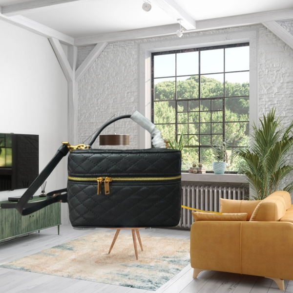

Sheepskin texture large space fashionable small bag designer with luxury box --YY8966