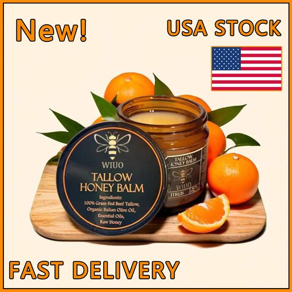 

Cosmetics grassfed 2 organic beef tallow balm with raw honey nourishing cream for soft radiant skin handmade allnatural moisturizer 2 oz skincare