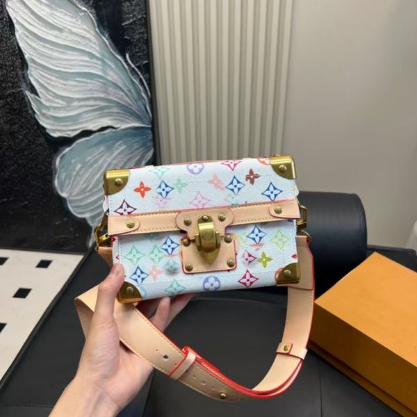 Fashion designer makeup bag, vintage vintage floral shoulder bag shoulder crossbody bag phone bag 2025