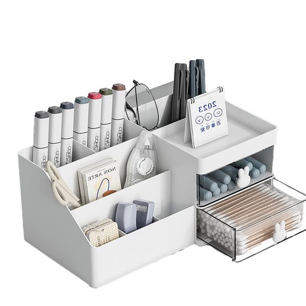 

cute rabbit ear drawer box optimal for office and study storage, Pink