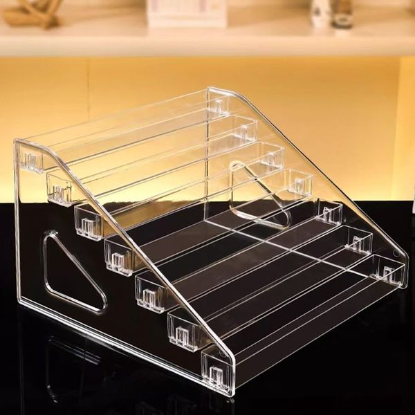 

multi layer transparent acrylic box allowing small objects to bid farewell to clutter