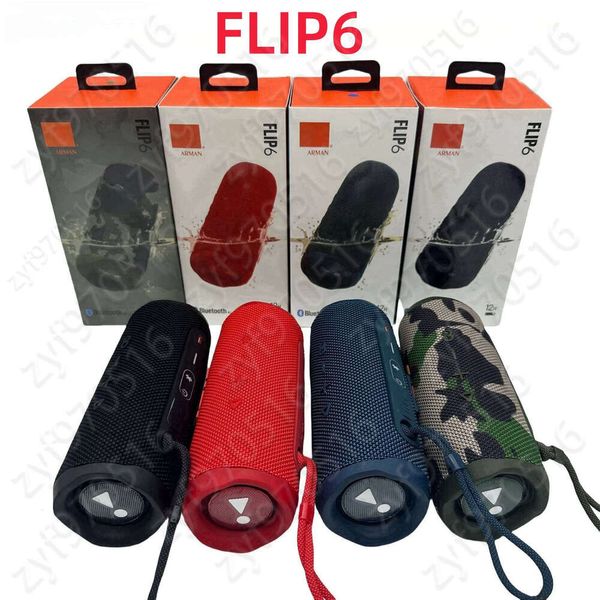 

speaker flip 6 Outdoor Sports Waterproof Portable Subwoofer Bass Wireless BT 5.1 Speaker with TF USB FM Local Warehouse