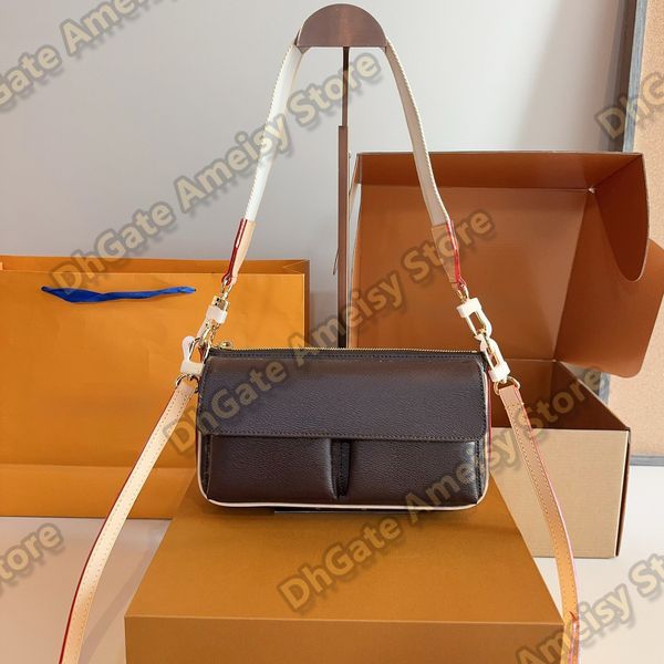 Luxy Brand Designer Shoulder Bag with Clip, Women Crossbody handbag with Two Adjustable Straps, with Dual Front Pockets Yuki063