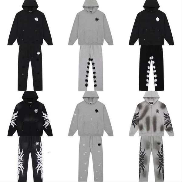 

Lostshdws Men's Designer Hoodie Cotton Sweatshirt with Matching Pants, Gold