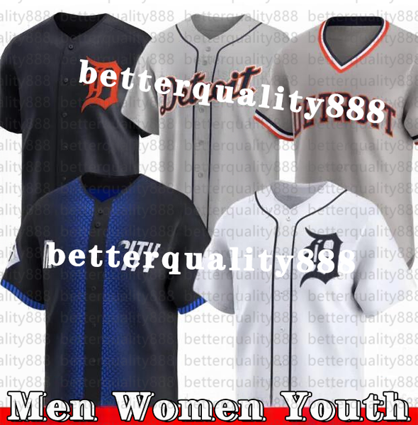 2024 City Connect Javier Baez Wenceel Perez Baseball Jersey Tarik Skubal Spencer Torkelson Riley Greene Zach McKinstry Kerry Carpenter Keith Miguel Cabrera