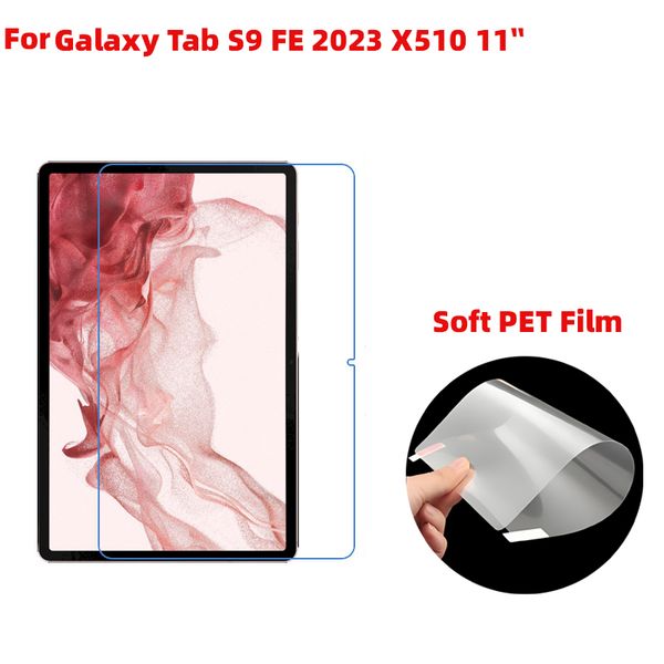 Soft Clear Transparent /matte Anti-glare Plastic PET film tablet pc screen protector Guard for Samsung Galaxy Tab S9 FE X510 11 inch 3pcs/lot