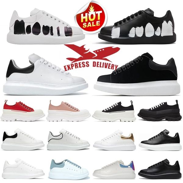 

designer men women platform casual shoes black white red suede leather luxury sneakers mens trainer jogging walking, #21