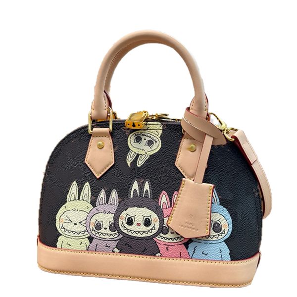 

Shell Leather Women Crossbody Messenger Purse S Designers Bags Handbag Wallets Card 45678218 Holder Pouch Laptop Bag Casual Tore, Grey