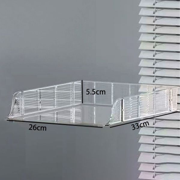 

acrylic multilayer storage easy organization of documents and stationery, Transparent