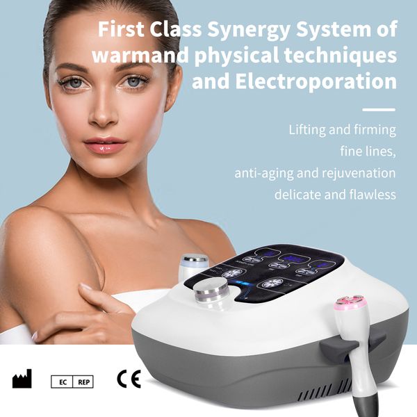 2 in 1 Cooling Treatment Calming Facial Electroporation Wrinkle Eyelines Removal Device Cryo Face Machine