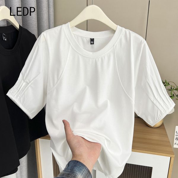 208167 Million year old pollen T-shirt plus size women's micro pollen breathable ancient ecological art short sleeved shirt