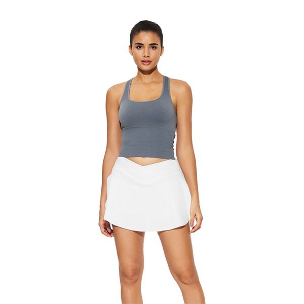 

high waist slimming fitness skirt quick drying breathable tennis skirt, Black