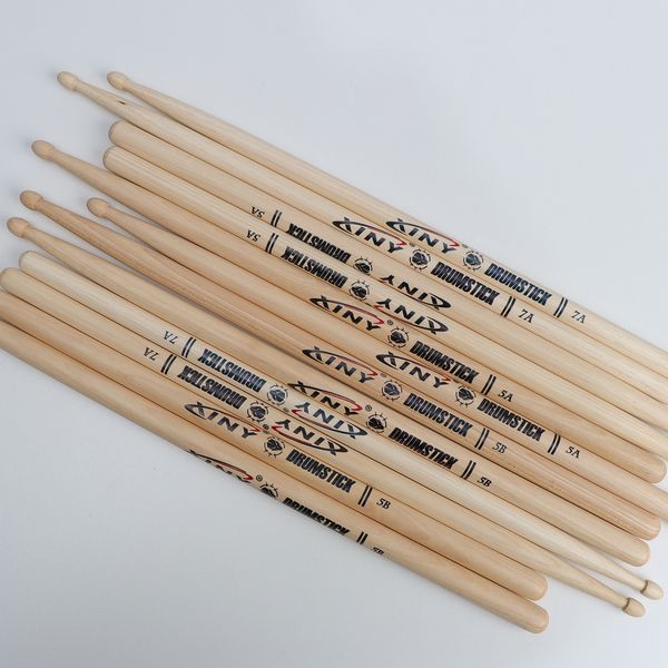 

Professional American Walnut Maple 5A 7A 5B Drum Sticks - Hand Polished Durable for Jazz Practice Performance Receive bulk purchase discounts