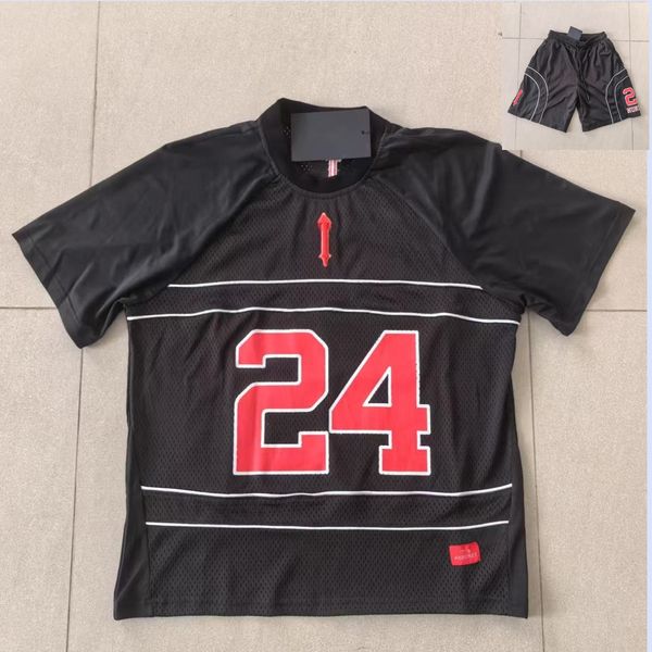 

Men's Tracksuits Designer Jersey shorts loose sports suit European and American hip-hop rap, T1