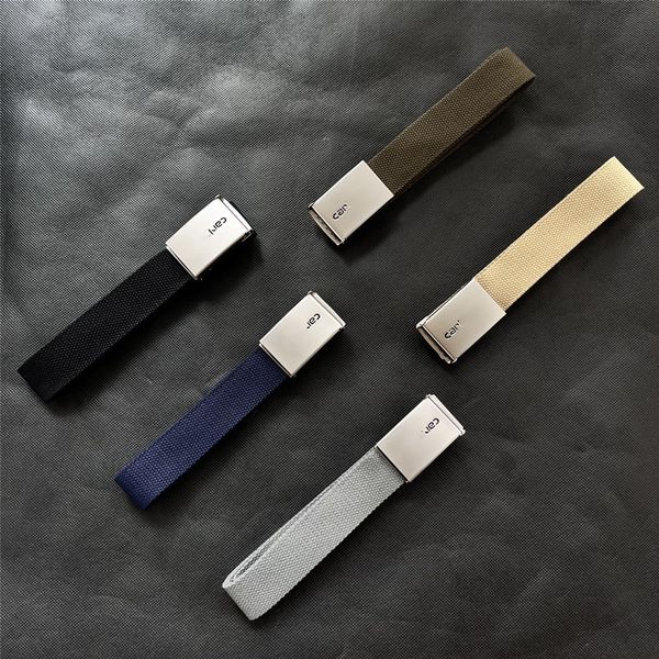 

Belts Designer Classic retro Japanese functional cloth belt mountain style unisex canvas belt for men and women, Black