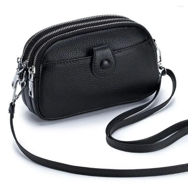 

Shoulder Bags Genuine Leather One Bag Women Casual Crossbody Designer Small Handbag Lipstick Key Phone Pouch Case For Female, Green