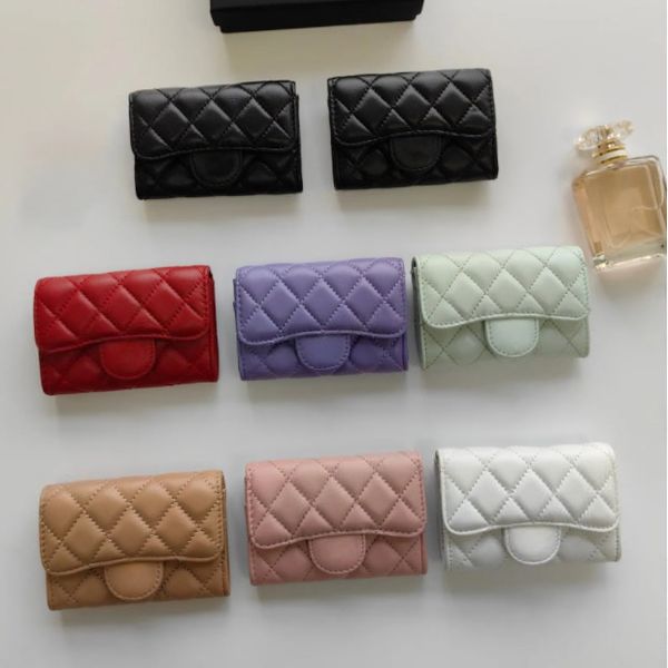 

10A+ DESIGNER wallet man's Women's Wallet Handbag Designer Purses Cards Holder Coin Purse Brand Fashion Small Purse Caviar Flap Clutch Small Wallet High Quality good, No 22