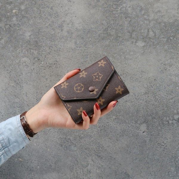 

2025 New Unisex Uxury Fashionable Canvas Wallet Multiple Card Slots Snap Multicolor Blue 45678218 ID Window Long Short, Coffee color bean