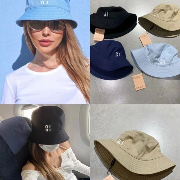 

Designer Bucket Hat for Men Women Wide Brim Cap Sun Prevent Outdoor Beach Canvas Bucket Hat, #6