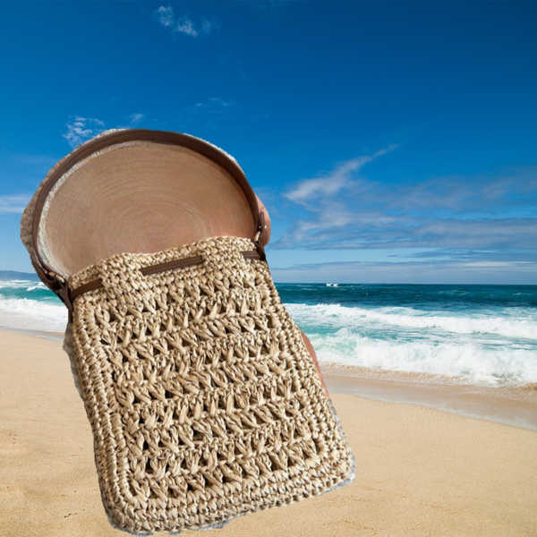 

Summer style woven small bag with big brand design --M8609, M8609-1