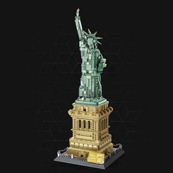 1577PCS Architecture Statue of Liberty Large Collection Building Blocks Set Model Gift for Kids and Adults Compatible Y250627