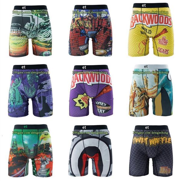 

Stylish Men Swimwear Cartoon Pattern Boxer Trunks Quick-Drying -3XL Polyester Fitness Shorts High-End Beach Pants, Orange