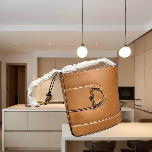 

25 Spring and Summer New Fashion Crossbody Bucket Shaped Women's Bag big brand design with luxury box. --G8608, G8608-2