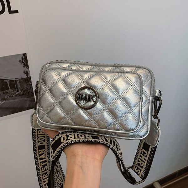 

Designer Small Bag Women's New Mobile Phone Bag All Build Temperament Fashion Shoulder Crossbody Bag, Silver#
