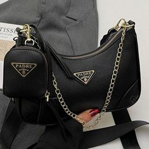 

Designer Bag Luxury Bag Purse Shoulder Bag Luxury Crossbody Designer Ladies Three-piece package Fashion Handbag Black Chain Bag Mini Bag High Quality Armpit Bag 003, #3