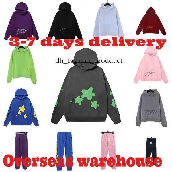 

New 5A spider hoodie Mens Hoodie for men Sweatshirts Hoody Young Thug Angel Women polo Web Hoodies Tracksuit Puff Print Pullover pants Fleece BASEBALL SWEATSHIRT 98b, Silver