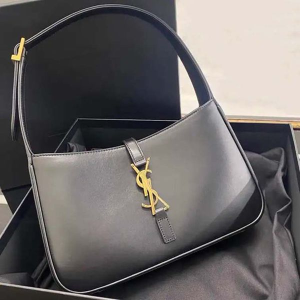 

Designer bag Shoulder bag HOBO bag Le5a7 Luxurious High-quality black Classic Gold and Silver Chain bag Crossbody bag Handbag Black Leather Women's luxury Bag Tote Bag, Y-15