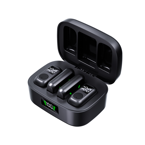 

Wireless Lavalier Microphone for Iphone Android 2 in 1 Wireless Mini Microphone for Video Recording Mic for Tiktok Youtube Vlog Podcast Livestream Noise Reduction