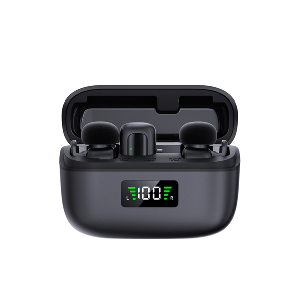 

Wireless Lavalier Microphone 2 in 1 Super Mini Mic for Audio Video Recording Interview Tiktok Youtube Vlog Podcast Livestream Noise Reduction AI Voice Change Type C