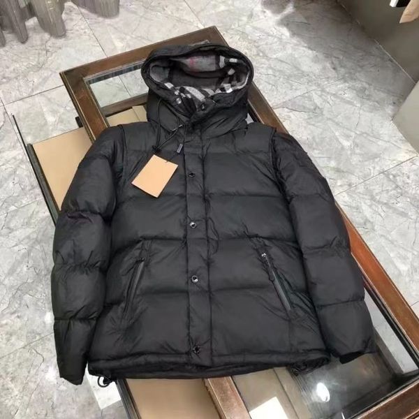 

Designer Jacket Winter new Mens Designer Coat fashion Hooded Jacket thick down Jacket Men's and Women's Windbreaker thick Windproof warm down Jacket., Black 3