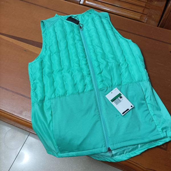 designer Mens sports sleeveless jackets vest warm gilet winter autumn parka running jogger sport waistcoat outdoor reflective couples green down puffer jacket cdm