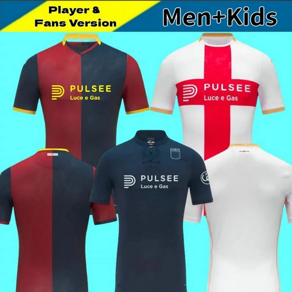 3XL 4XL 25 26 Genoa BALOTELLI Soccer Jerseys PINAMONTI MESSIAS JR 2025 2026 VITINHA BADELJ CFC MAOVSKYI FRENDRUP THORSBY BOHINEN Men Football Shirts Kids Kits