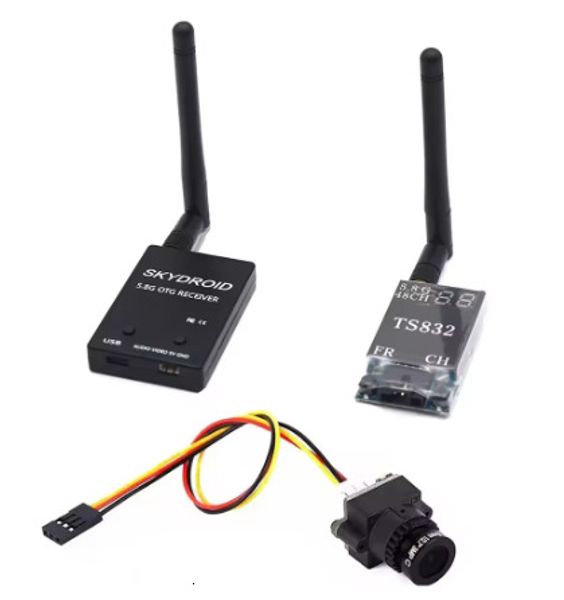 5.8G FPV Receiver UVC Video Downlink OTG VR Android Phone TS832 48CH 600mW Wireless AV Transmitter 1000TV Camer 2.8mm