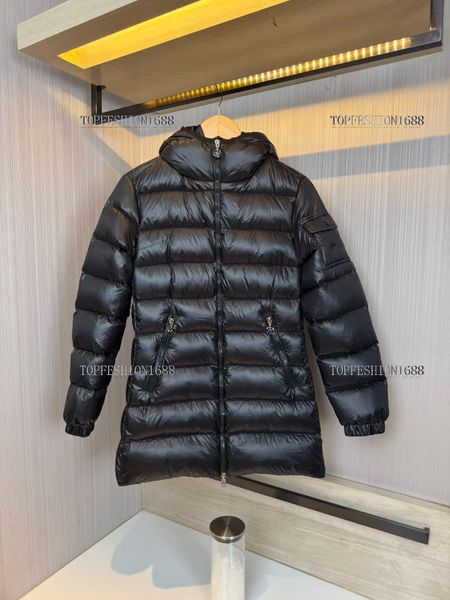 

mon jacket women jacket bellevue puffer jacket Winter jacket 2307 long down brread jacket designer brand warm fashion jackets outdoor womens jackets asian size 1-4, White