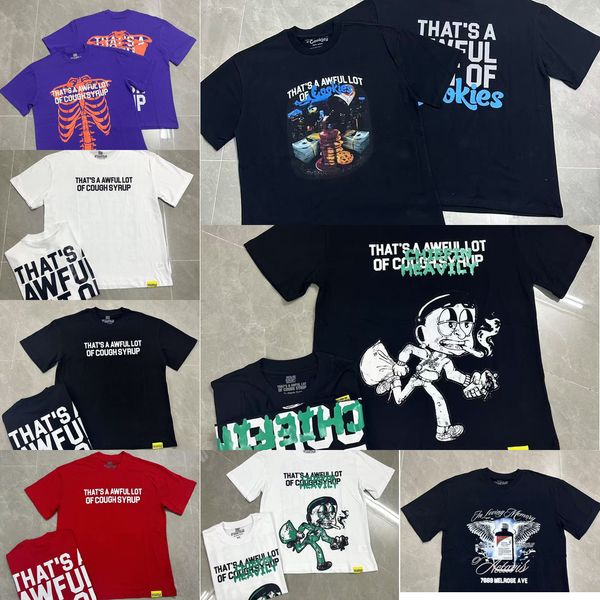 

Men's T Shirts That's A Awful Lot Of Cough Syrup Print T-Shirt Comfortable Summer Casual Short Sleeve Unisex Top Cartoon Streetwear, Green