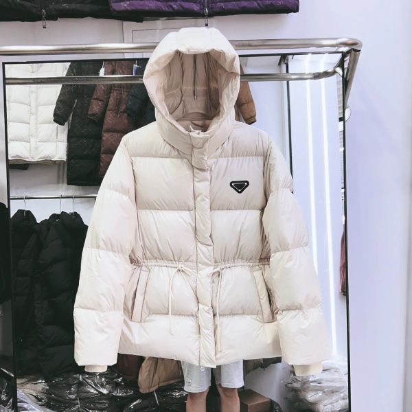 

Fashion Designer Women's Down Coats Parkas Jackets Autumn Winter New Women Parka Down Cotton Coat Hooded Padded Parka Jackets Warm Thick Coats Female Outerwear, P8