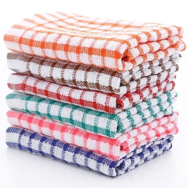 Cleaning Cloths 6PCS Cotton Kitchen Tea Towels Absorbent Lint Free Catering Restaurant Cloth Dish Towels Cleaning Cloth Kitchen Cleaning Towel 230720