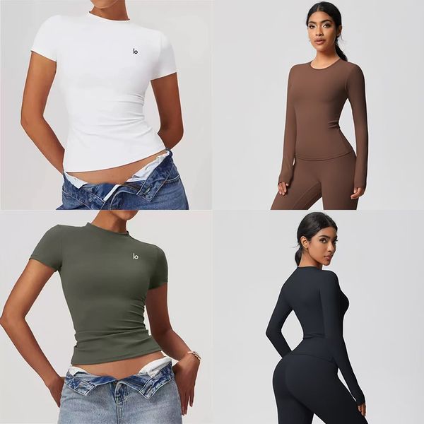 

Women Yoga Shirt Tops Cew Neck Fintness Short Sleeve Crop Top T Shirt Skinfriendly Workout Summer Top Women Women Gym T-Shirt, Dark blue