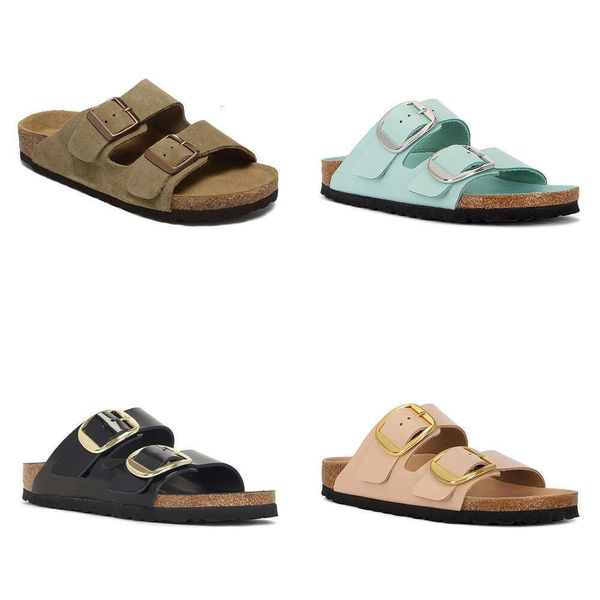 

Designer sandals slippers men womenblack brown grey ss nubuck leather clogs mens womens srs big buckle strap slipper flip flops shoes sandal, Red