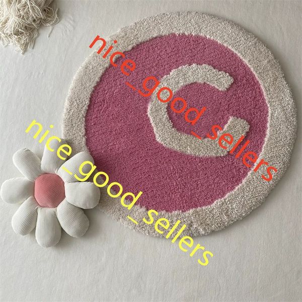 

Carpets Cartoon Flower Round Carpet Anti-slip Soft Plush Rugs Coffee Table Rug Living Room Decor Floor Mats living bedroom bathroom door, Green